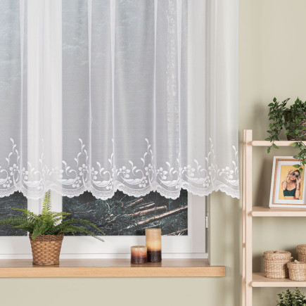 Agnieszka firanka żakardowa gotowa 300cm x 130cm biały EAN: 5907693292956