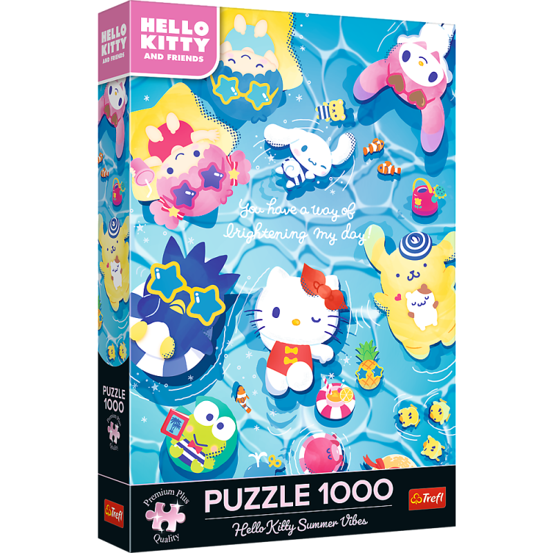 Puzzle Hello Kitty Letni Relaks Premium Plus - 1000 elementów, EAN: 5900511120677