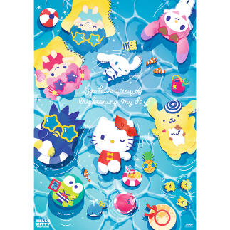 Puzzle Hello Kitty Letni Relaks Premium Plus - 1000 elementów, EAN: 5900511120677