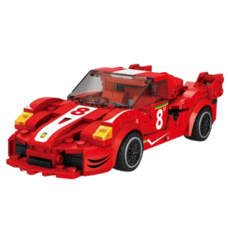 Klocki konstrukcyjne Auto Robot 2w1 Czerwony Napęd 341 el. EAN: 5905991072027