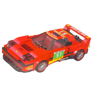 Klocki Konstrukcyjne Auto Robot 2w1 Czerwony Napęd 329 El. EAN: 5905991071969