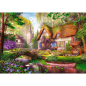 Puzzle Premium Plus - Tea Time: Urocza Chatka w Lesie Trefl 10804 (EAN: 5900511108040)