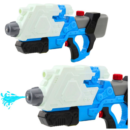 Pistolet karabin na wodę pompowany mechanicznie bialo-niebieski 650ml