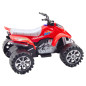 Czerwony Quad Terenowy z Napędem Bieżnikowane Koła 5905991058243