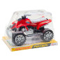 Czerwony Quad Terenowy z Napędem Bieżnikowane Koła 5905991058243
