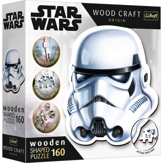 Puzzle drewniane star wars 160 el. hełm szturmowca trefl 20188