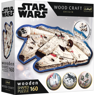 Puzzle drewniane star wars 160 el. sokół millennium trefl 20189