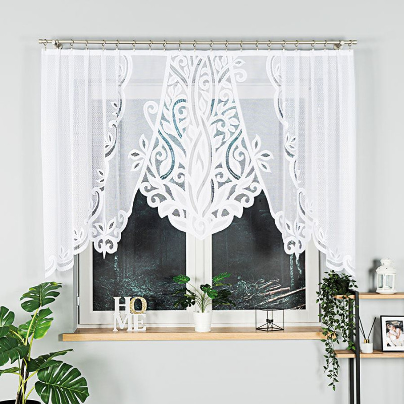 Firanka żakardowa Pola gotowa 275x130cm biały EAN: 5906450930605