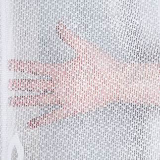 Pola firanka żakardowa gotowa, szerokość 275 x wysokość 130cm, kolor 001 biały