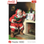 Puzzle Coca-Cola Mikołaj przy kominku 1000 elementów Trefl EAN: 5900511109221
