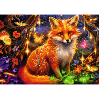 Puzzle Baśniowy Lis - 1000 elementów, mix 70% - EAN: 5900511109320