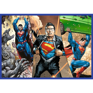 Puzzle - 4x250 - odwaga supermana - warner superman trefl 13340