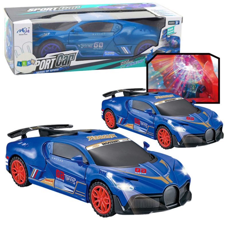 Czujnik przeszkód LED 360° z dźwiękiem niebieski do auto sportowego EAN: 5905991058212