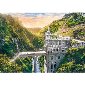 Puzzle - Sanktuarium Las Lajas, Kolumbia - 1000 elementów EAN: 5900511107241