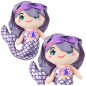 Pluszowa syrenka przytulanka holograficzny ogon fioletowa 25cm EAN: 5905991048817