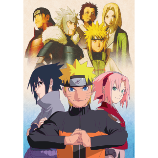 Puzzle Naruto - Drużyna, 1000 elementów, Masashi, Trefl - EAN: 5900511109405