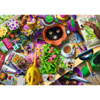 Puzzle 1000 - Porządki w Ogrodzie Trefl 10927, EAN: 5900511109276