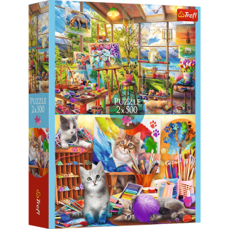 Puzzle - 2x500 - sztuka malowania fsc mix 70% 37530
