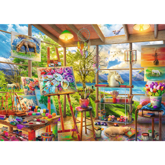 Puzzle 2x500 Sztuka Malowania FSC Mix 70% - EAN: 5900511375305