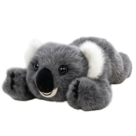 Pluszowa maskotka przytulanka leżący miś koala szary 30cm