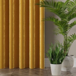 Velvi tkanina dekoracyjna, wysokość 300cm, kolor 019 szafranowy