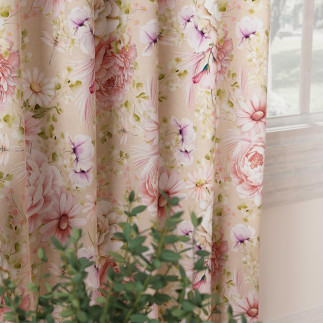 Blumia tkanina dekoracyjna velvet, 150cm, kolor 004 beżowy