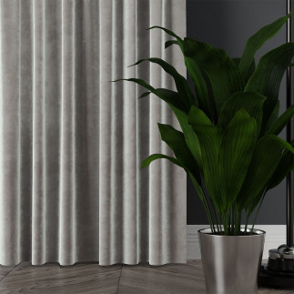 Velvi tkanina dekoracyjna, wysokość 300cm, kolor 020 szary