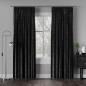 Velvi Tkanina Dekoracyjna 300cm Czarne 111 EAN: 5907693252578