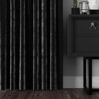 Velvi tkanina dekoracyjna, wysokość 300cm, kolor 111 czarny