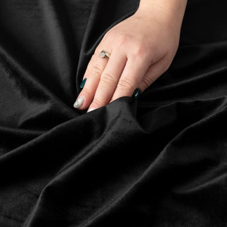 Velvi tkanina dekoracyjna, wysokość 300cm, kolor 111 czarny