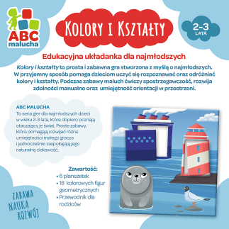 Gra edukacyjna dla dzieci Kolory i Kształty ABC Malucha Trefl - EAN: 5900511019391