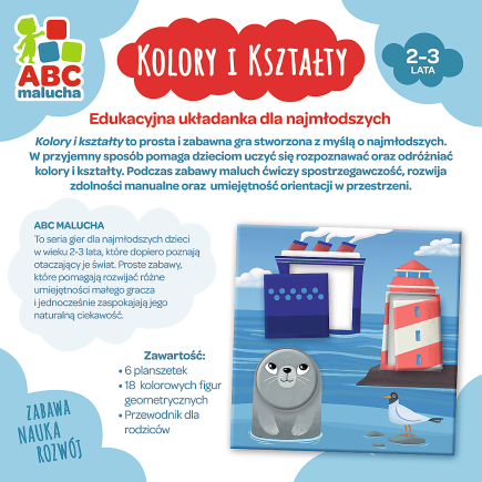 Gra edukacyjna dla dzieci Kolory i Kształty ABC Malucha Trefl - EAN: 5900511019391