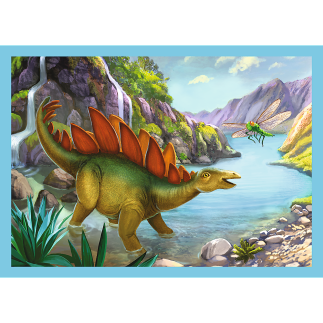 Puzzle 4w1 - Wyjątkowe Dinozaury Trefl EAN: 5900511346091