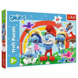 Puzzle - 24 maxi - smerfny dzień - the smurfs 14374