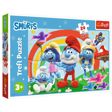 Puzzle - 24 maxi - smerfny dzień - the smurfs 14374