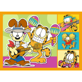 Puzzle Garfield Kocha Lasanię 4w1 Trefl EAN: 5900511346732