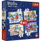 Puzzle 4w1 - Trefliki pada śnieg, EAN: 5900511346572