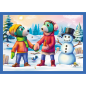 Puzzle 4w1 - Trefliki pada śnieg, EAN: 5900511346572