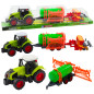 Zestaw Traktor Rolniczy Farmerski z Cysterną i Zgrabiarką - EAN: 5905991058427