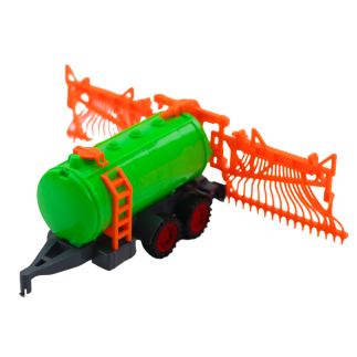 Zestaw traktor rolniczy farmerski cysterna zgrabiarka