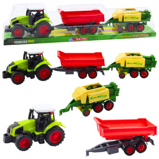 Zestaw traktor rolniczy przyczepa prasa maszyna rolnicza