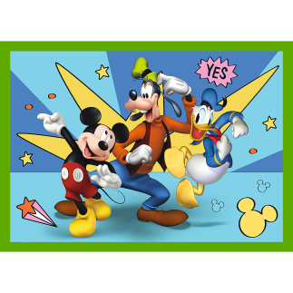 Puzzle 4w1 Myszka Mickey Trefl 34616 EAN: 5900511346169