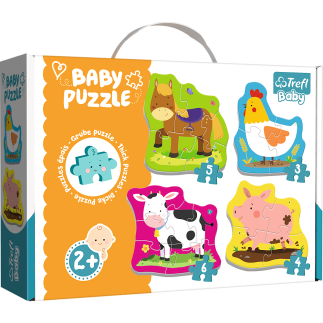 Puzzle - baby classic - zwierzęta na wsi - trefl baby 36070