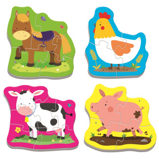 Puzzle Baby Classic - Zwierzęta na Wsi - Trefl Baby, EAN: 5900511360707