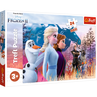 Puzzle "Magiczna Wyprawa Frozen 2" - 24 maxi, Trefl, EAN: 5900511142983
