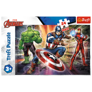 Puzzle - "24 maxi" - w świecie avengersów trefl 14321