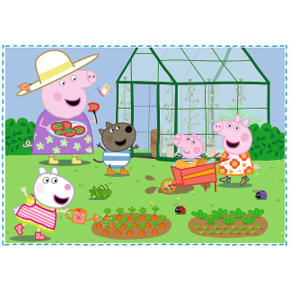 Puzzle Peppa Pig - Wspomnienia z Wakacji 4w1, EAN: 5900511343595