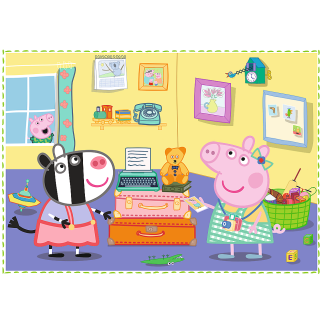 Puzzle - "4w1" - wspomnienia z wakacji / peppa pig trefl 34359