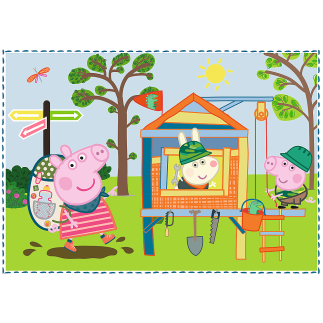 Puzzle - "4w1" - wspomnienia z wakacji / peppa pig trefl 34359