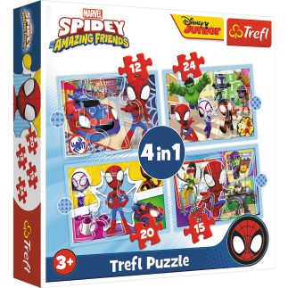 Puzzle - "4w1 (12, 15, 20, 24)" - ekipa spiday"a 34611